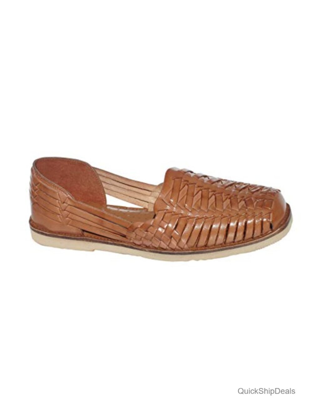 Hand Woven Leather Huarache Sandal Slip On Comfort Slide